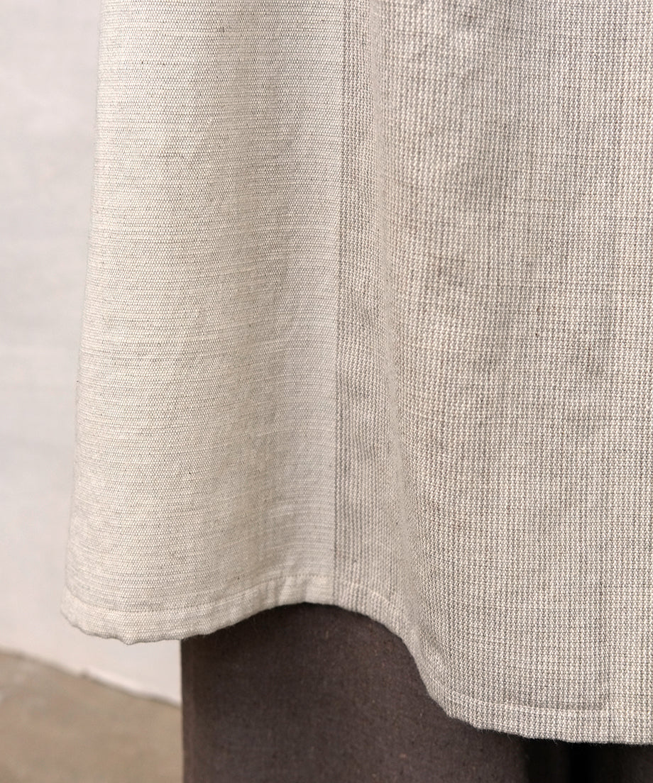 Koti series | One piece, Wool & silk, White & Grey 2 tone, 6974wWGt