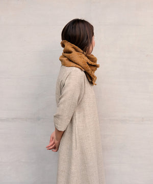 florts muffler | Silk Wool, mustard, 4045M