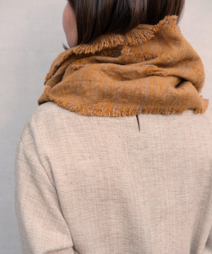 florts muffler | Silk Wool, mustard, 4045M