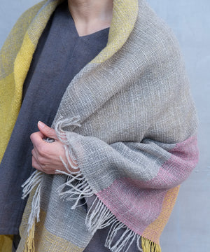 Fukufuku series | shawl, Wool, 5018YG