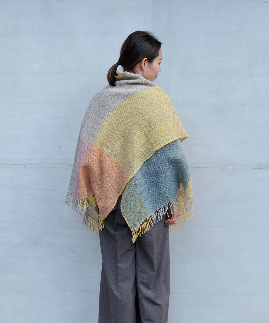 Fukufuku series | shawl, Wool, 5018YG