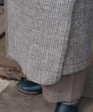 Wrap skirt | Plain, Himalayas Wool, Gray & light gray, 5505GGs