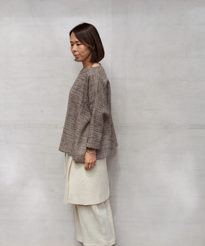 Wrap skirt | Plain short, Himalayas Wool, White, 5520W