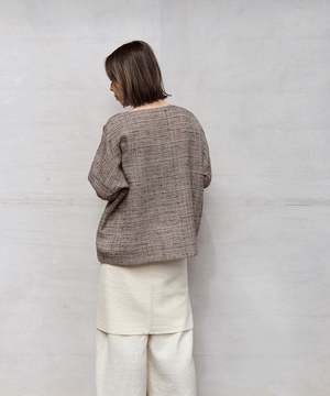 Wrap skirt | Plain short, Himalayas Wool, White, 5520W