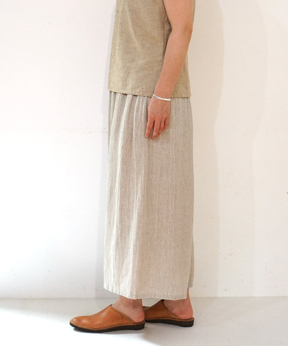 Koti series | Pants, Linen & silk, Natural, 6874lN