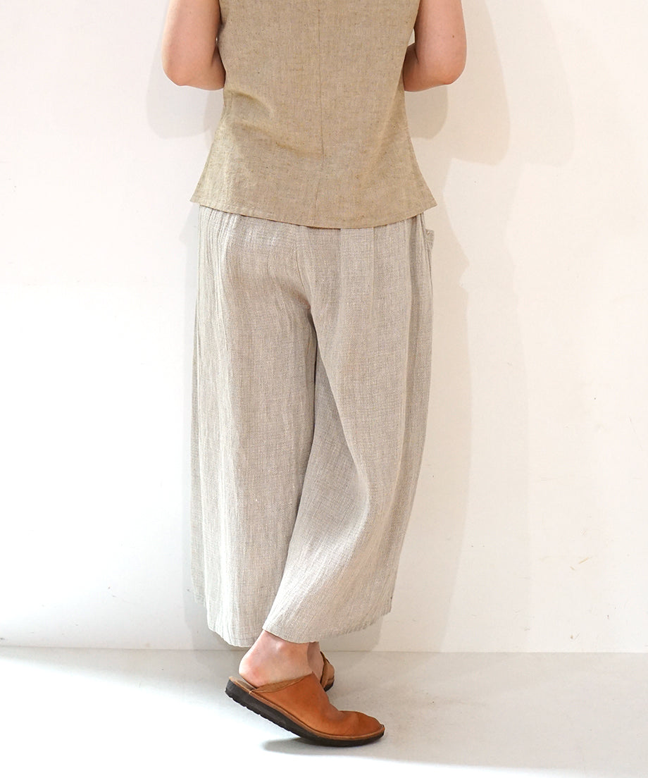 Koti series | Pants, Linen & silk, Natural, 6874lN