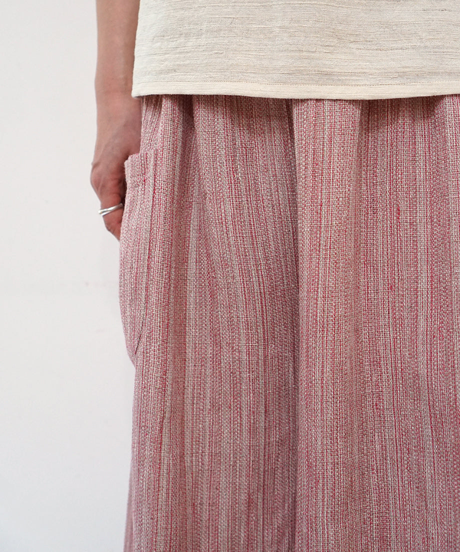Koti series | Pants, Linen & silk, Pink gray, 6874lP