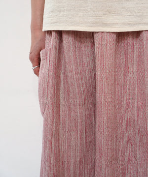 Koti series | Pants, Linen & silk, Pink gray, 6874lP