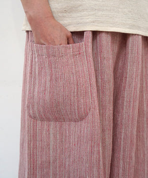 Koti series | Pants, Linen & silk, Pink gray, 6874lP