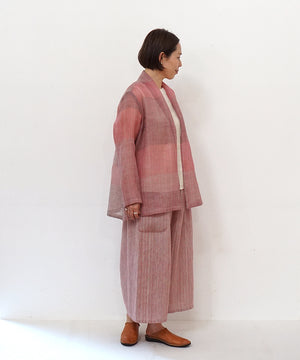 Koti series | Pants, Linen & silk, Pink gray, 6874lP