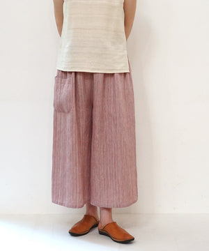 Koti series | Pants, Linen & silk, Pink gray, 6874lP