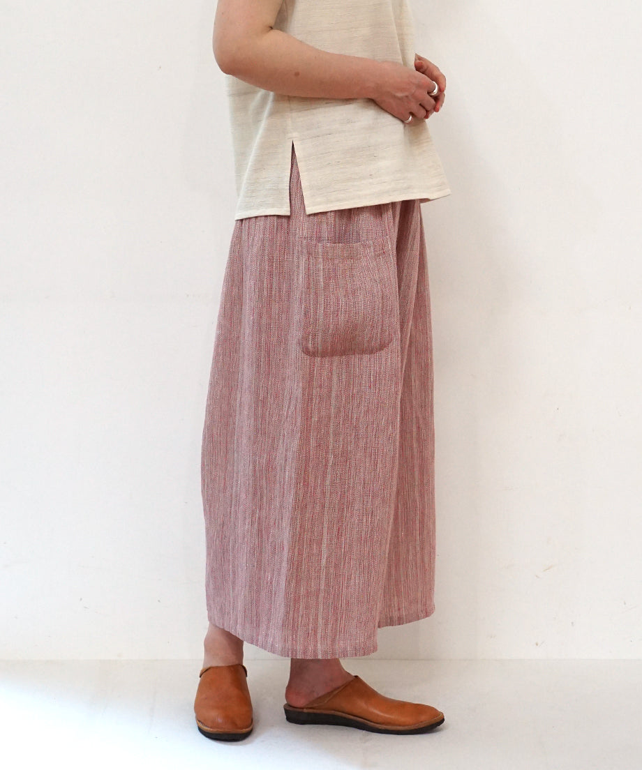 Koti series | Pants, Linen & silk, Pink gray, 6874lP