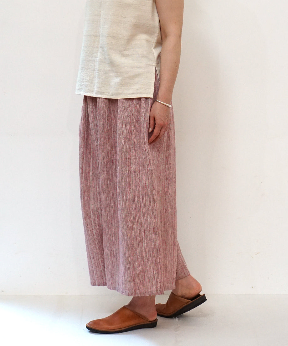 Koti series | Pants, Linen & silk, Pink gray, 6874lP