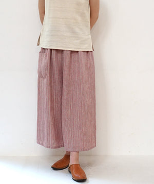Koti series | Pants, Linen & silk, Pink gray, 6874lP