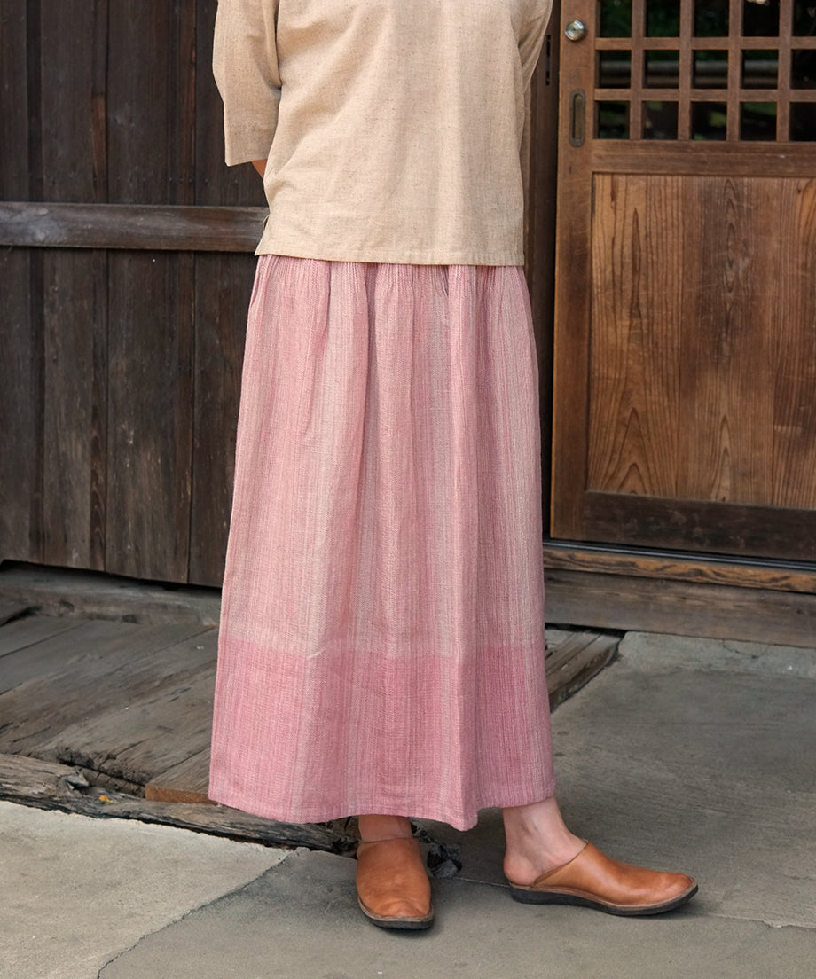 Koti series | Skirt, Linen & silk, Heather Pink, 6900lP