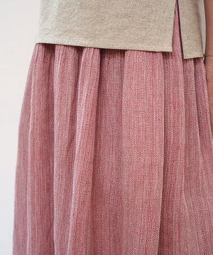 Koti series | Skirt, Linen & silk, Pink gray, 6900lP