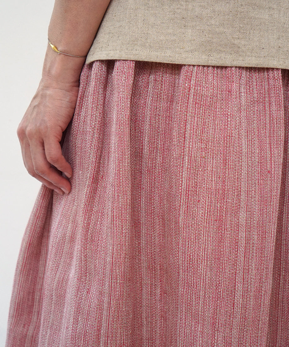 Koti series | Skirt, Linen & silk, Pink gray, 6900lP