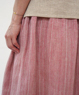 Koti series | Skirt, Linen & silk, Pink gray, 6900lP