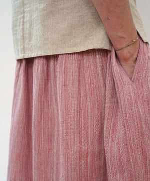 Koti series | Skirt, Linen & silk, Pink gray, 6900lP