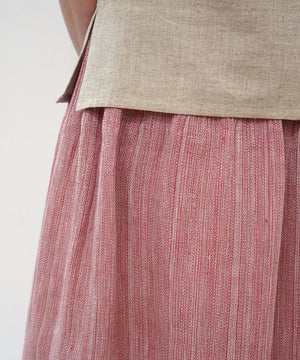 Koti series | Skirt, Linen & silk, Pink gray, 6900lP