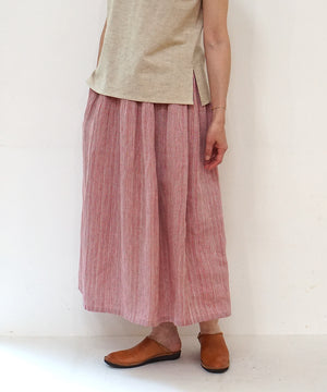 Koti series | Skirt, Linen & silk, Pink gray, 6900lP
