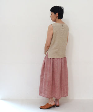 Koti series | Skirt, Linen & silk, Pink gray, 6900lP