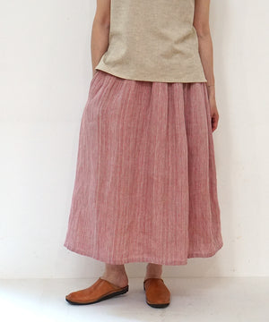 Koti series | Skirt, Linen & silk, Pink gray, 6900lP