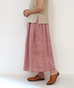 Koti series | Skirt, Linen & silk, Pink gray, 6900lP