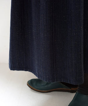 Koti series | Skirt, Wool & silk, Navy blue, 6902wBl