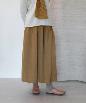 Koti series | Skirt, Wool & silk, Mustard yellow, 6902wY