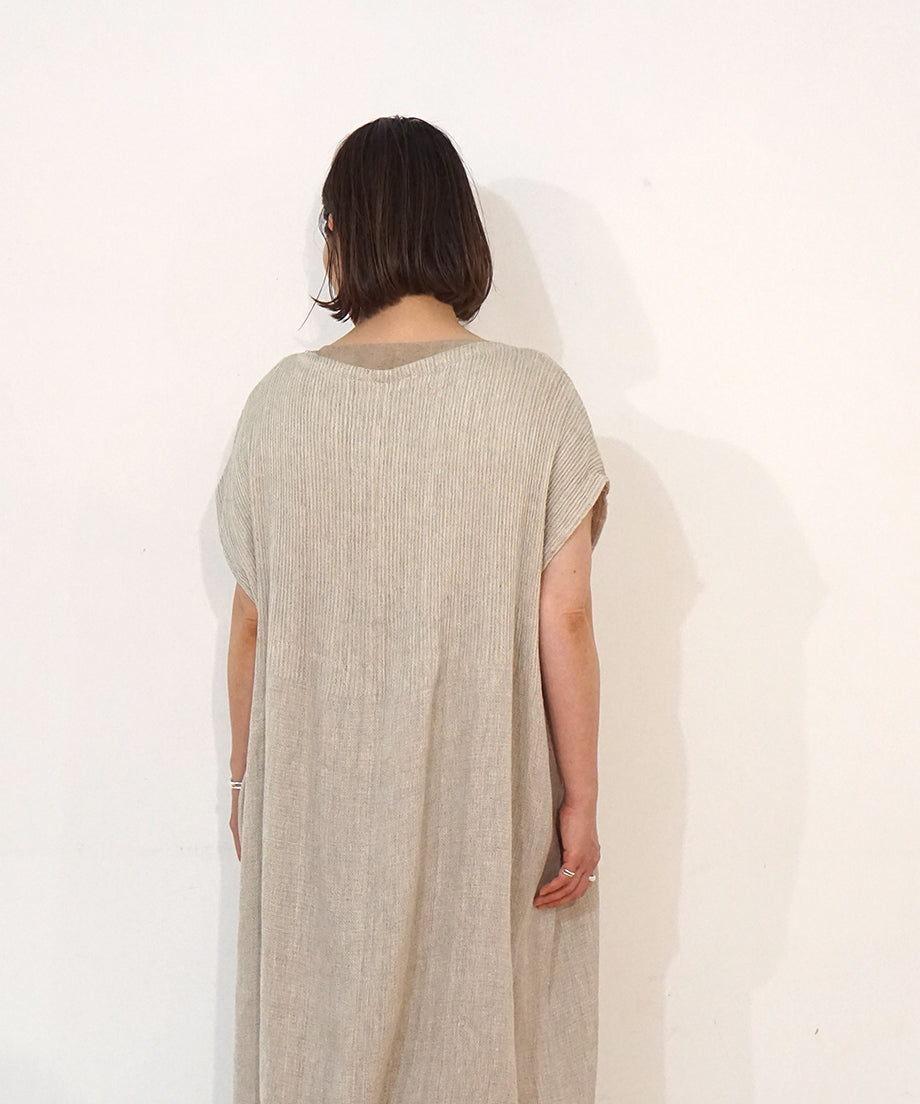 Koti series | One piece long, Linen & silk, Natural, 6974lNlo