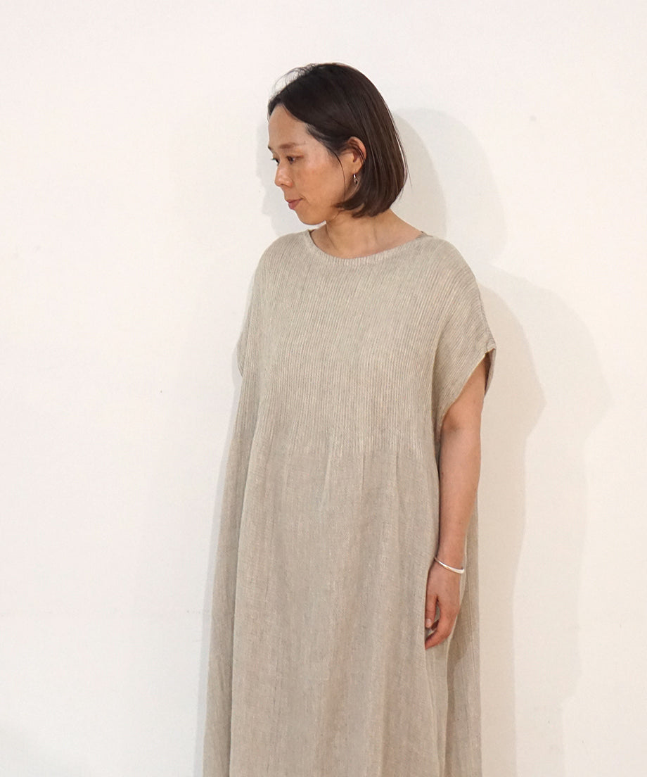 Koti series | One piece long, Linen & silk, Natural, 6974lNlo