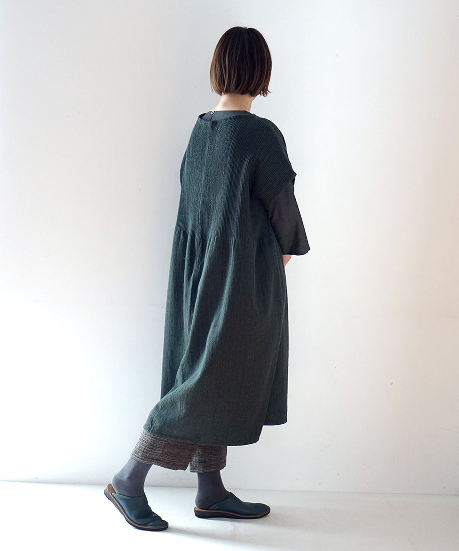 Koti series | One piece, Wool & silk, Green, 6974wGr