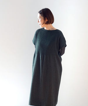 Koti series | One piece, Wool & silk, Green, 6974wGr