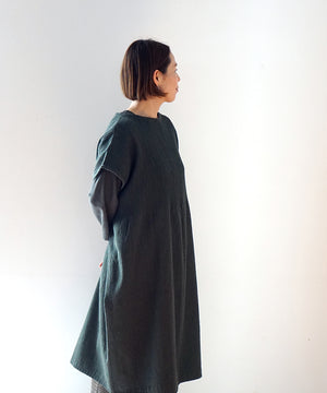 Koti series | One piece, Wool & silk, Green, 6974wGr