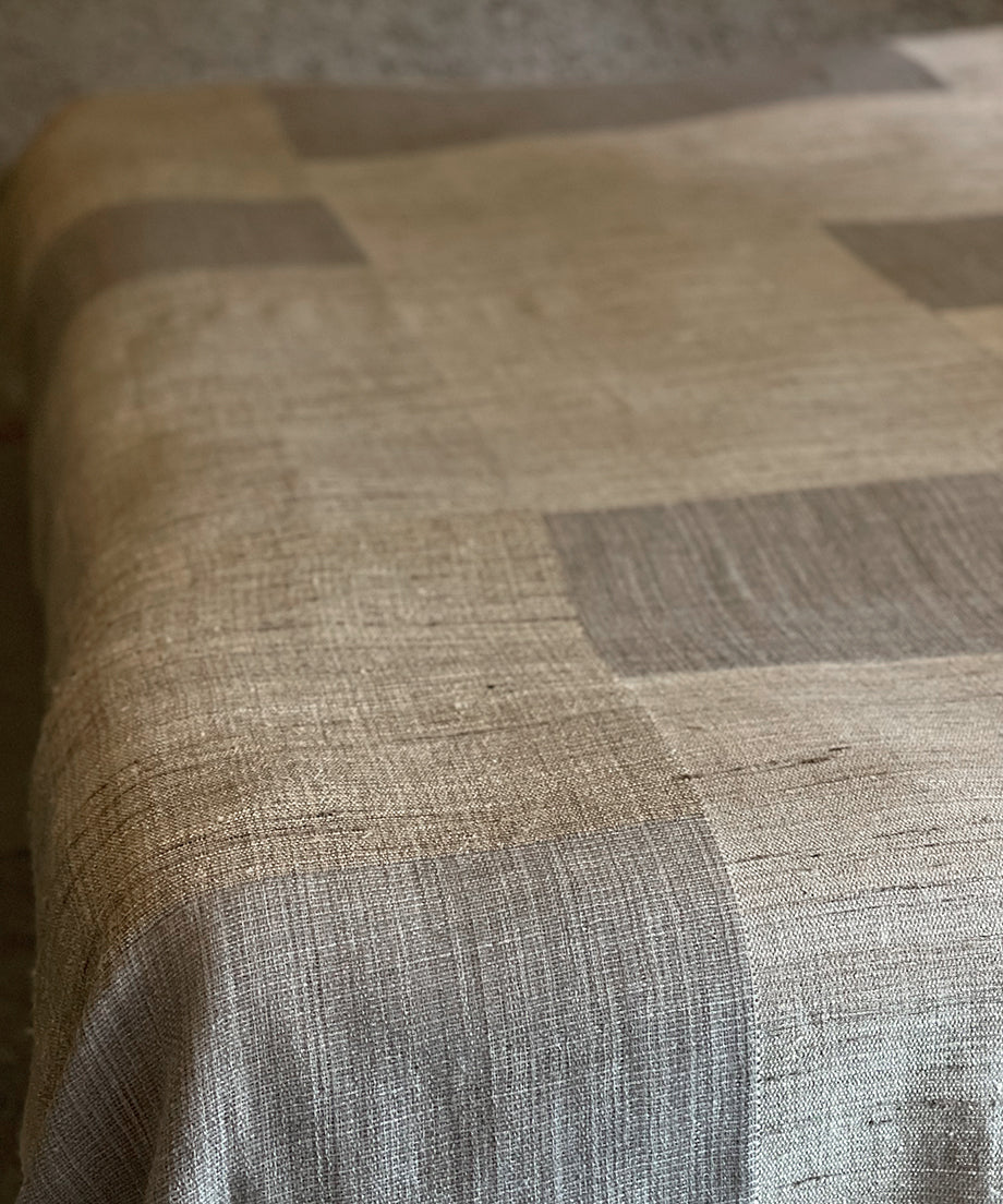 Bed cover | king size | Pastoral, grey & beige