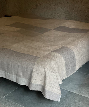 Bed cover | king size | Pastoral, grey & beige