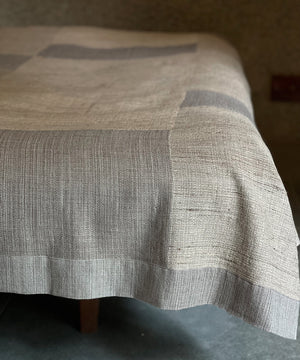 Bed cover | king size | Pastoral, grey & beige