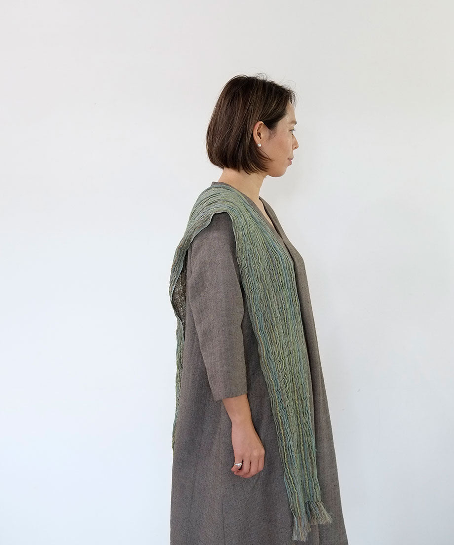 Stole | Bark shibo shibo, green, 2644YGr